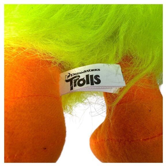 Dreamworks Trolls FUZZBERT GREEN HAIRY CHARACTER 12" Plush STUFFED toy - Picture 3 of 4